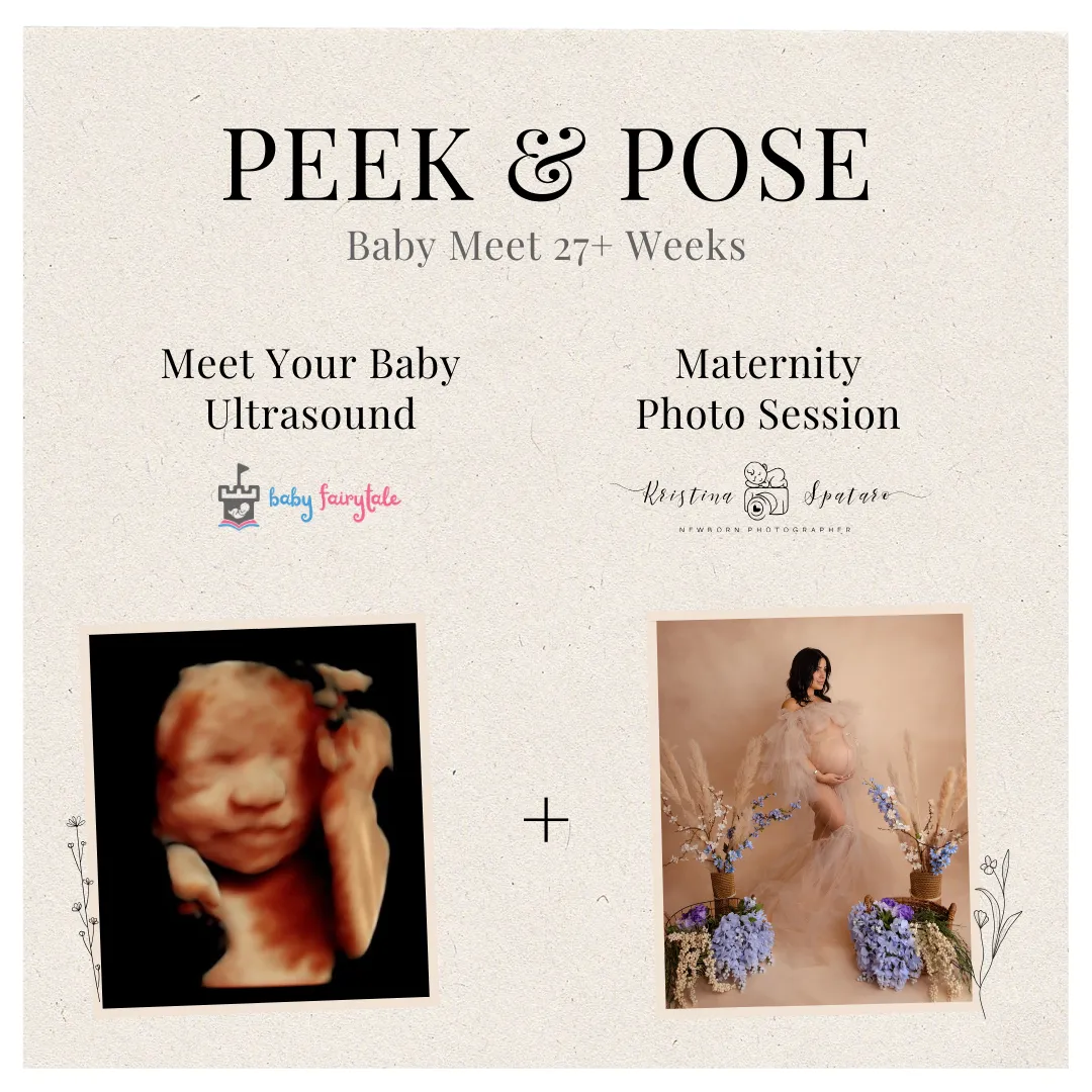 Peek & Pose Baby Meet Ultrasound + Photo