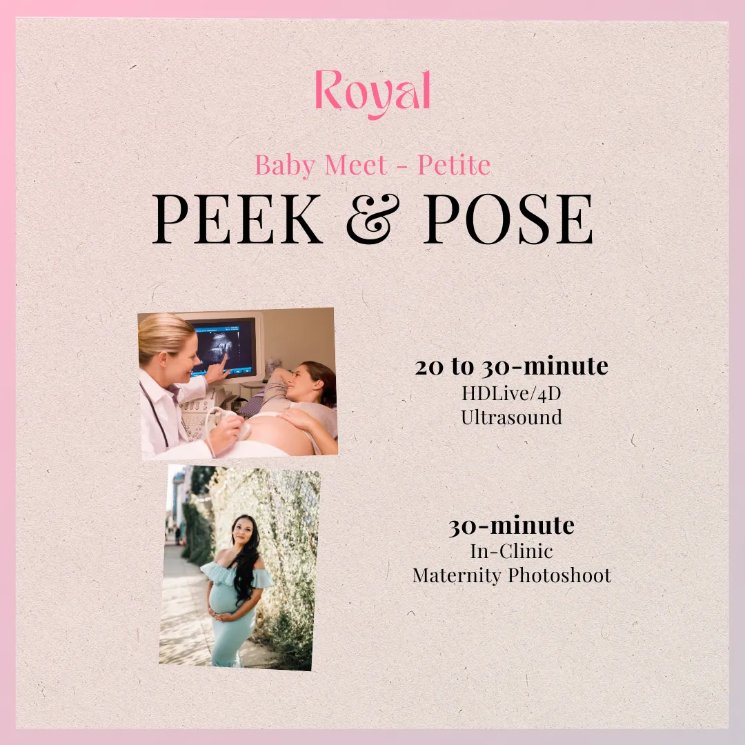 Peek & Pose Baby Meet Ultrasound + Photo