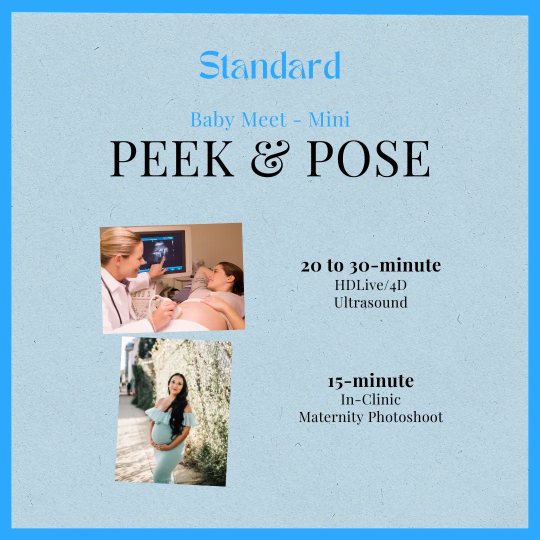 Peek & Pose Baby Meet Ultrasound + Photo