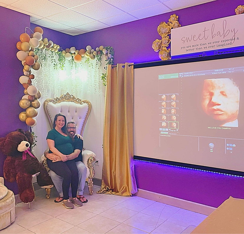 Picture showcasing Baby Fairytale's big screen and throne chair